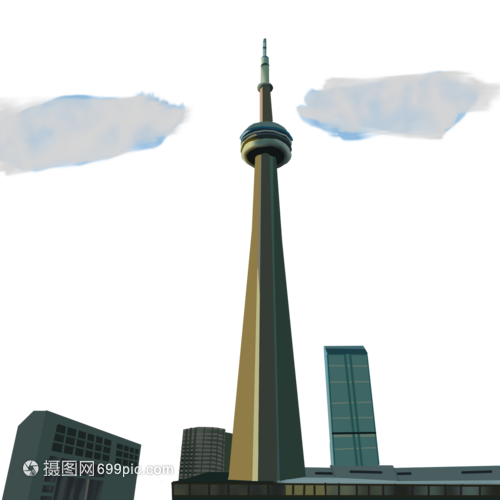 加拿大國家電視塔 金屬柱構筑的建筑奇跡